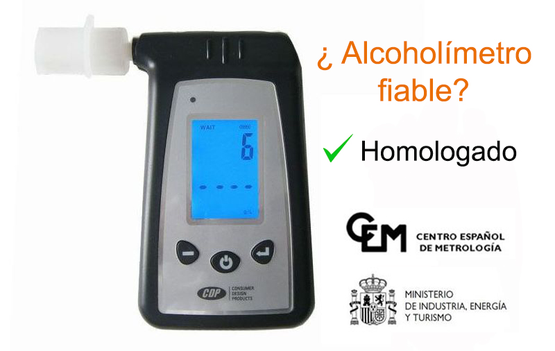Alcoholimetro fiable homologado
