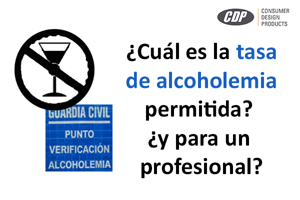 ¿Cuál es la tasa de alcoholemia permitida? ¿y para profesionales?