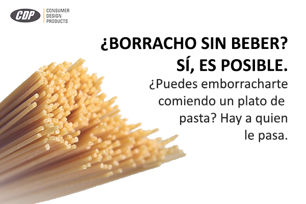 EMBORRACHARSE COMIENDO PASTA