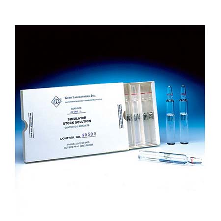 Pack 16 Ampollas de Solucion de Alcohol Certificada para Calibraciones de Alcoholimetros Etilometros